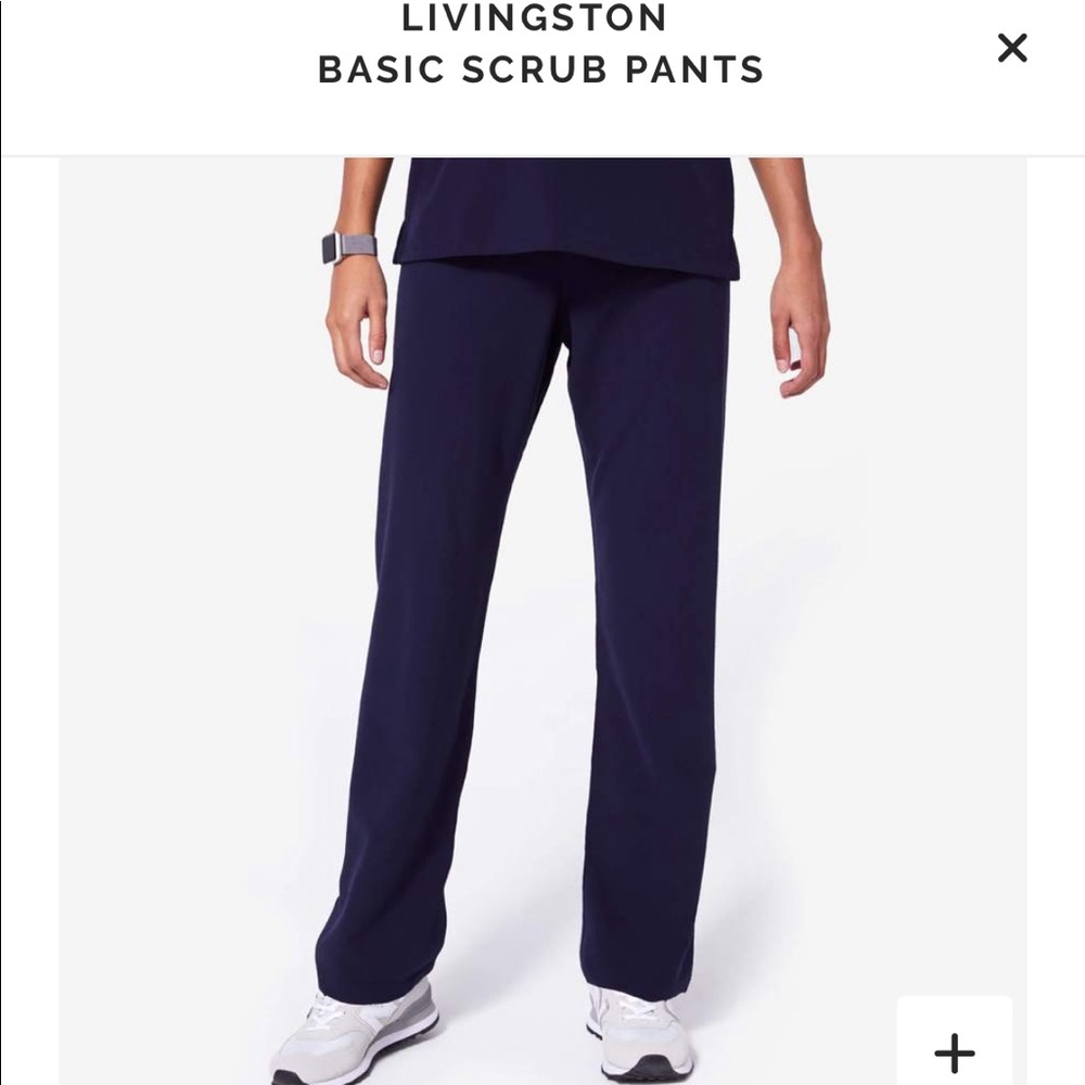 NWT FIGS Navy Livingston Scrub Pants